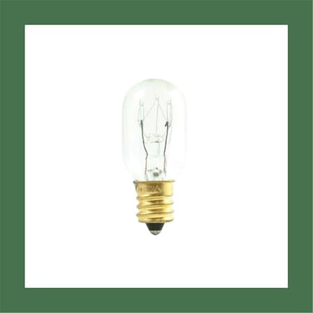 Happylight 15 watt Incandescent T7 Candelabra Screw Base E12 Light Bulb Clear, 25PK HA2798859